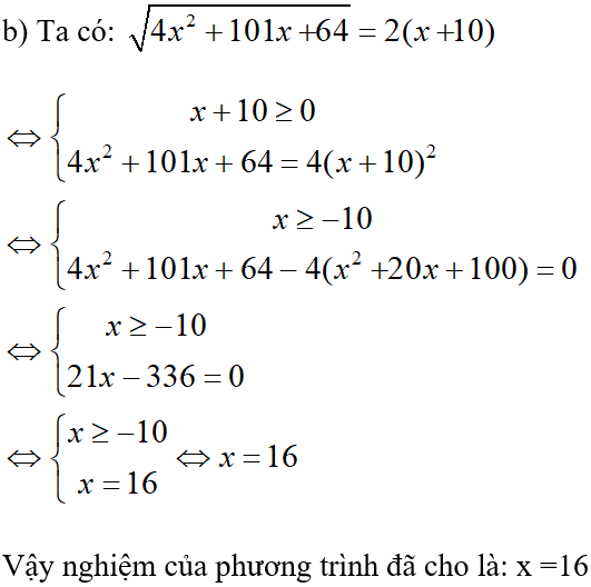 Giải Toán 10 nâng cao | Giải bài tập Toán lớp 10 nâng cao