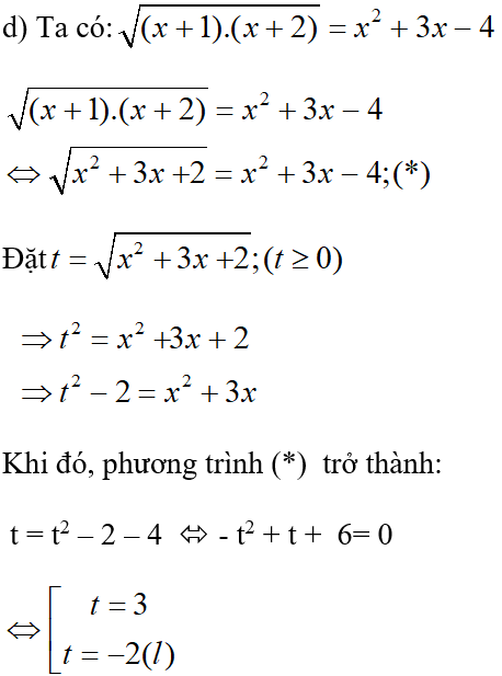 Giải Toán 10 nâng cao | Giải bài tập Toán lớp 10 nâng cao