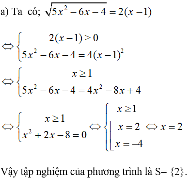 Giải Toán 10 nâng cao | Giải bài tập Toán lớp 10 nâng cao