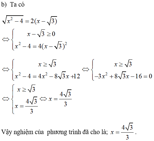 Giải Toán 10 nâng cao | Giải bài tập Toán lớp 10 nâng cao