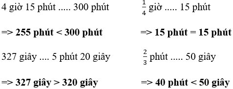 Giải Toán 4 VNEN Bài 106: Ôn tập về đại lượng (tiếp theo) | Hay nhất Giải bài tập Toán 4 VNEN