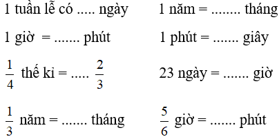 Giải Toán 5 VNEN Bài 103: Ôn tập về đo thời gian