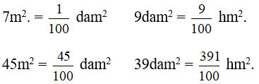 Giải Toán 5 VNEN Bài 14: Đề-ca-mét vuông. Héc-tô-mét vuông