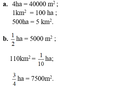 Giải Toán 5 VNEN Bài 16: Héc - ta