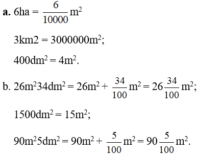 Giải Toán 5 VNEN Bài 16: Héc - ta