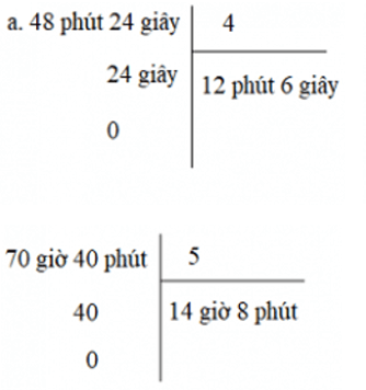 Giải Toán 5 VNEN Bài 88: Chia số đo thời gian cho một số