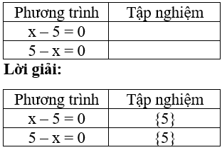 Giải Toán 8 VNEN Bài 1: Mở đầu về phương trình | Giải bài tập Toán 8 VNEN hay nhất