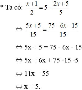 Giải Toán 8 VNEN Bài 3: Một số phương trình đưa được về dạng phương trình ax + b = 0 | Giải bài tập Toán 8 VNEN hay nhất