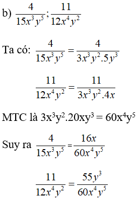 Giải Toán 8 VNEN Bài 4: Quy đồng mẫu thức nhiều phân thức | Giải bài tập Toán 8 VNEN hay nhất