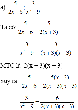 Giải Toán 8 VNEN Bài 4: Quy đồng mẫu thức nhiều phân thức | Giải bài tập Toán 8 VNEN hay nhất