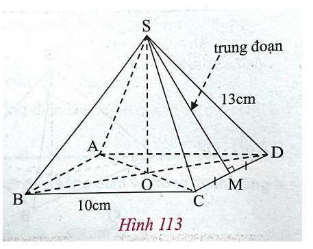 Giải Toán 8 VNEN Bài 5: Đa giác đều. Hình chóp đều. Hình chóp cụt đều. Diện tích xung quanh của hình chóp đều | Giải bài tập Toán 8 VNEN hay nhất