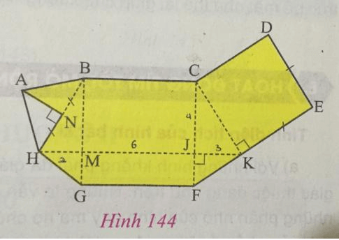 Giải Toán 8 VNEN Bài 5: Diện tích đa giác - Ứng dụng | Giải bài tập Toán 8 VNEN hay nhất