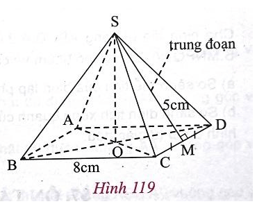 Giải Toán 8 VNEN Bài 6: Thể tích của hình chóp đều | Giải bài tập Toán 8 VNEN hay nhất