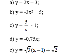 Giải Toán 9 VNEN Bài 1: Hàm số y = ax2 (a ≠ 0) | Hay nhất Giải bài tập Toán 9