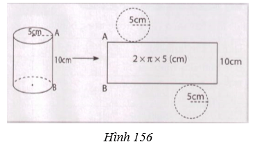 Giải Toán 9 VNEN Bài 1: Hình trụ - Diện tích xung quanh và thể tích hình trụ | Hay nhất Giải bài tập Toán 9