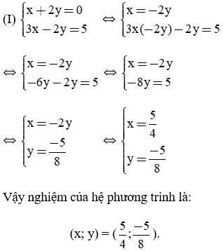 Giải Toán 9 VNEN Bài 2: Hệ hai phương trình bậc nhất hai ẩn | Hay nhất Giải bài tập Toán 9