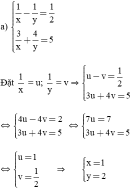 Giải Toán 9 VNEN Bài 3: Giải hệ phương trình bằng phương pháp cộng đại số | Hay nhất Giải bài tập Toán 9