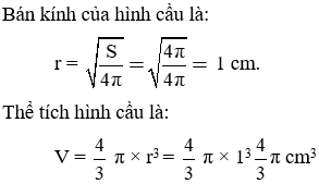 Giải Toán 9 VNEN Bài 3: Hình cầu - Diện tích mặt cầu và thể tích của hình cầu | Hay nhất Giải bài tập Toán 9