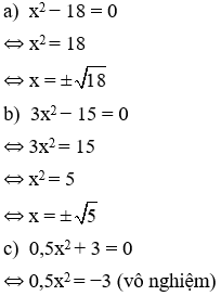 Giải Toán 9 VNEN Bài 3: Phương trình bậc hai một ẩn | Hay nhất Giải bài tập Toán 9
