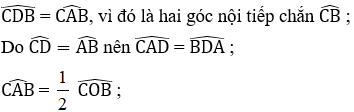 Giải Toán 9 VNEN Bài 4: Góc nội tiếp | Hay nhất Giải bài tập Toán 9