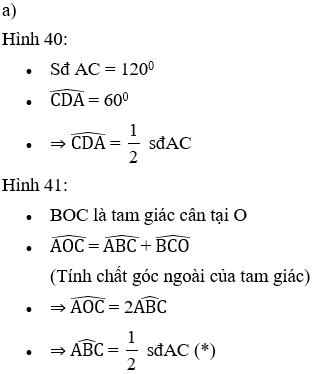 Giải Toán 9 VNEN Bài 4: Góc nội tiếp | Hay nhất Giải bài tập Toán 9