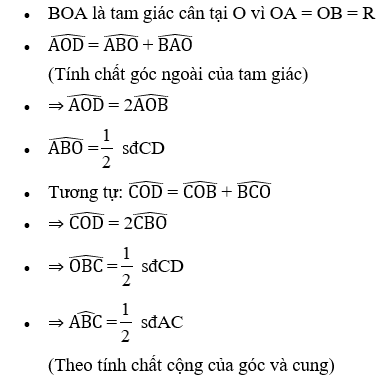 Giải Toán 9 VNEN Bài 4: Góc nội tiếp | Hay nhất Giải bài tập Toán 9