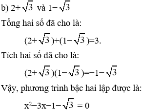 Giải Toán 9 VNEN Bài 6: Hệ thức Vi-et và ứng dụng | Hay nhất Giải bài tập Toán 9