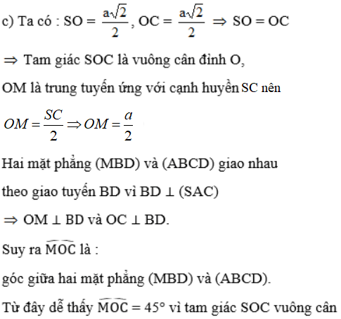 Giải bài 10 trang 114 sgk Hình học 11 | Để học tốt Toán 11