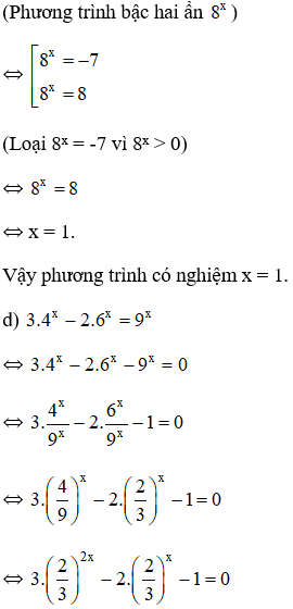 Giải bài 2 trang 84 sgk Giải tích 12 | Để học tốt Toán 12