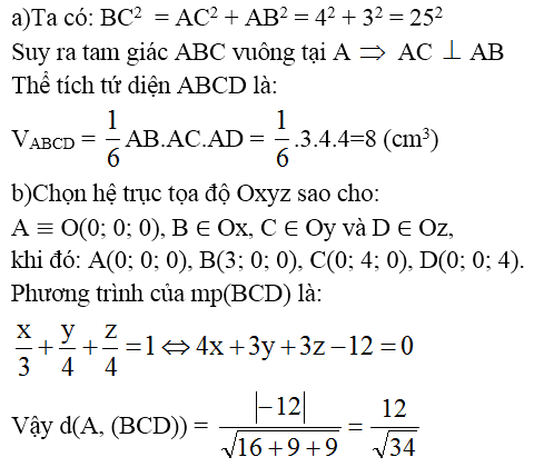 Giải bài 5 trang 99 sgk Hình học 12 | Để học tốt Toán 12