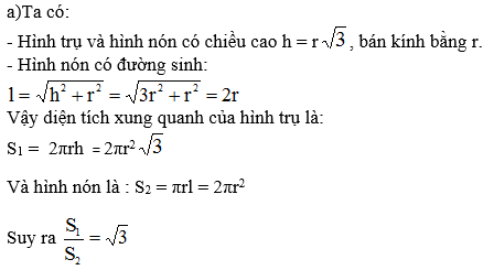 Giải bài 8 trang 40 sgk Hình học 12 | Để học tốt Toán 12