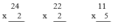 Tính 24 x 2, 22 x 2 | Để học tốt Toán 3