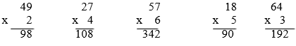 Tính 49 x 2, 27 x 4 | Để học tốt Toán 3