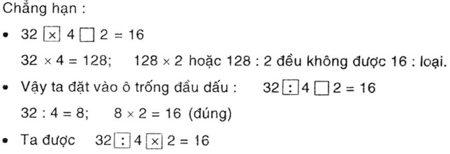 Điền dấu thích hợp trang 167 sgk Toán 3 | Để học tốt Toán 3