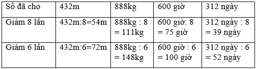 Viết (theo mẫu) trang 72 sgk Toán 3 | Để học tốt Toán 3