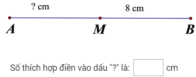 Bài tập Điểm ở giữa - Trung điểm của đoạn thẳng Toán lớp 3 có lời giải