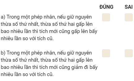 Bài tập Nhân số có hai chữ số với số có một chữ số (không nhớ) Toán lớp 3 có lời giải