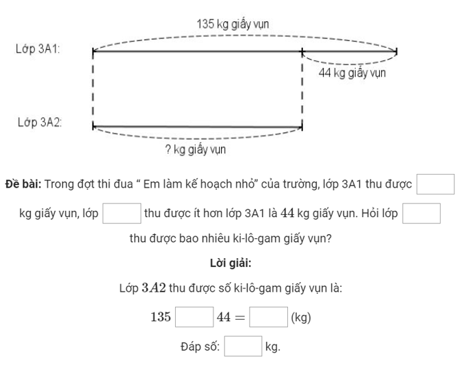 Bài tập Ôn tập về giải toán (chương 1) Toán lớp 3 có lời giải