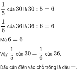 Bài tập Tìm một trong các phần bằng nhau của một số Toán lớp 3 có lời giải