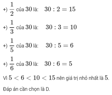 Bài tập Tìm một trong các phần bằng nhau của một số Toán lớp 3 có lời giải