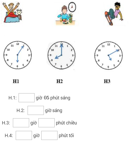 Bài tập Xem đồng hồ Toán lớp 3 có lời giải