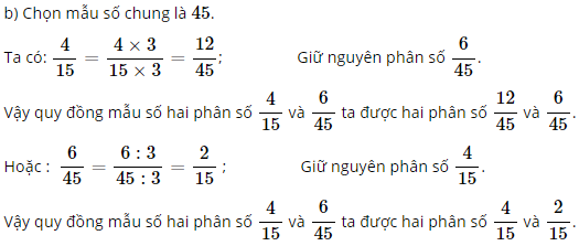 Toán lớp 4 trang 166, 167 Ôn tập về phân số