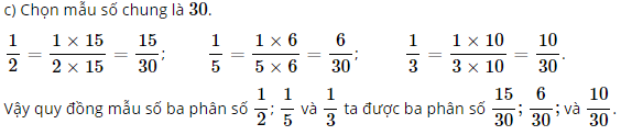 Toán lớp 4 trang 166, 167 Ôn tập về phân số