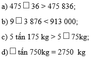 Toán lớp 4 trang 35, 36 Luyện tập chung