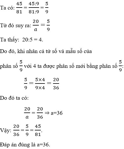 Bài tập Phân số bằng nhau-Rút gọn phân số  Toán lớp 4 có lời giải