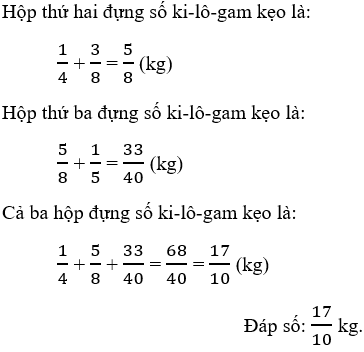 Bài tập Phép cộng phân số Toán lớp 4 có lời giải