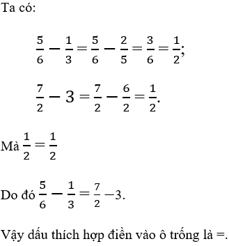 Bài tập Phép trừ phân số Toán lớp 4 có lời giải