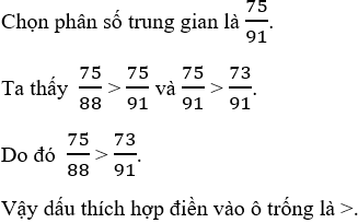 Bài tập So sánh hai phân số nâng cao Toán lớp 4 có lời giải