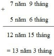 Toán lớp 5 trang 132 Cộng số đo thời gian