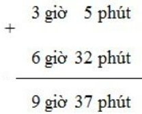 Toán lớp 5 trang 132 Cộng số đo thời gian